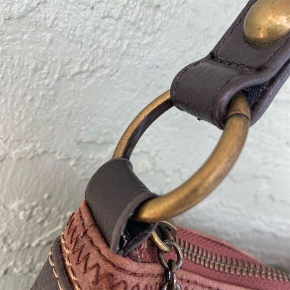 The Sak Women's Bronze Brown Metallic Leather Shoulder Bag - Picture 11 of 13